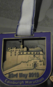 Edinburgh Marathon Medal 2010