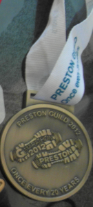 Preston Guild Marathon Medal 2012